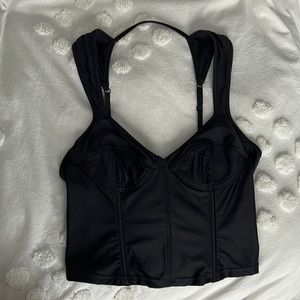 black corset top